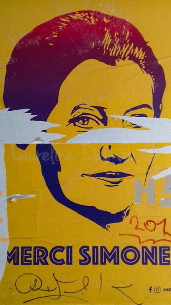 Photo Simone Veil- Art de rue